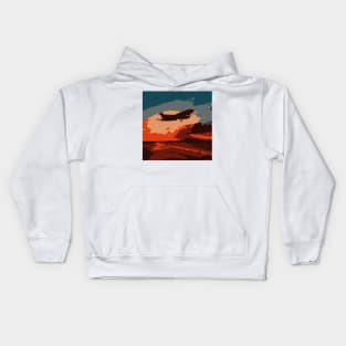 Aircraft Ocean Kids Hoodie